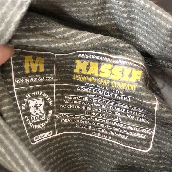 Massif US army combat shirt (ACS ) flame resistant men’s size M NWT - Picture 3 of 6
